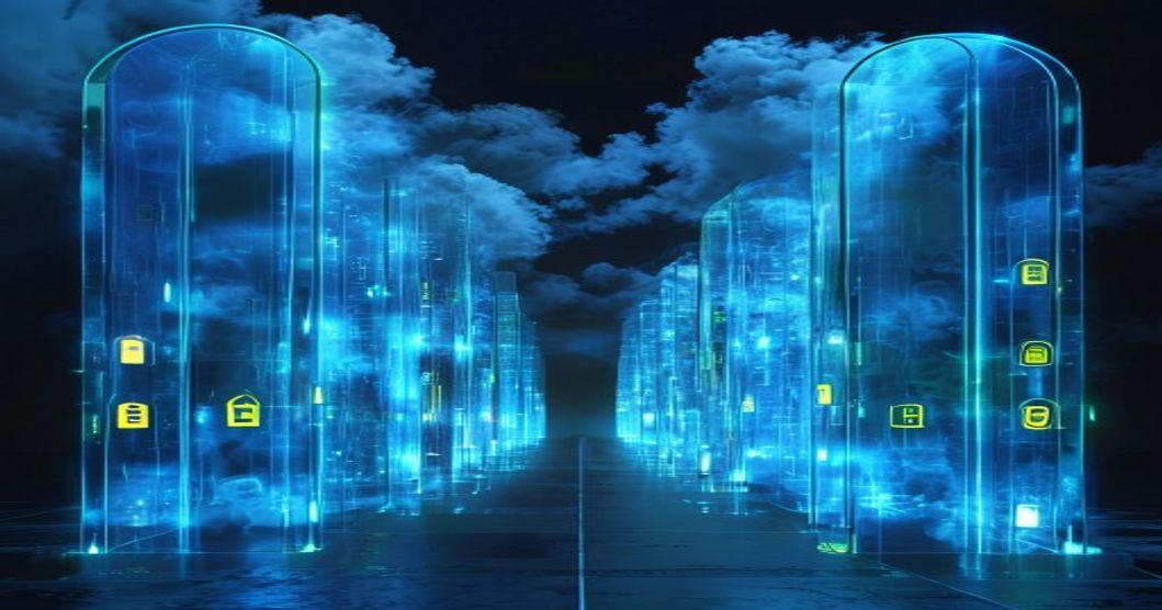 Conceptual illustration of Azure AD Conditional Access policies gating user sign-ins by risk