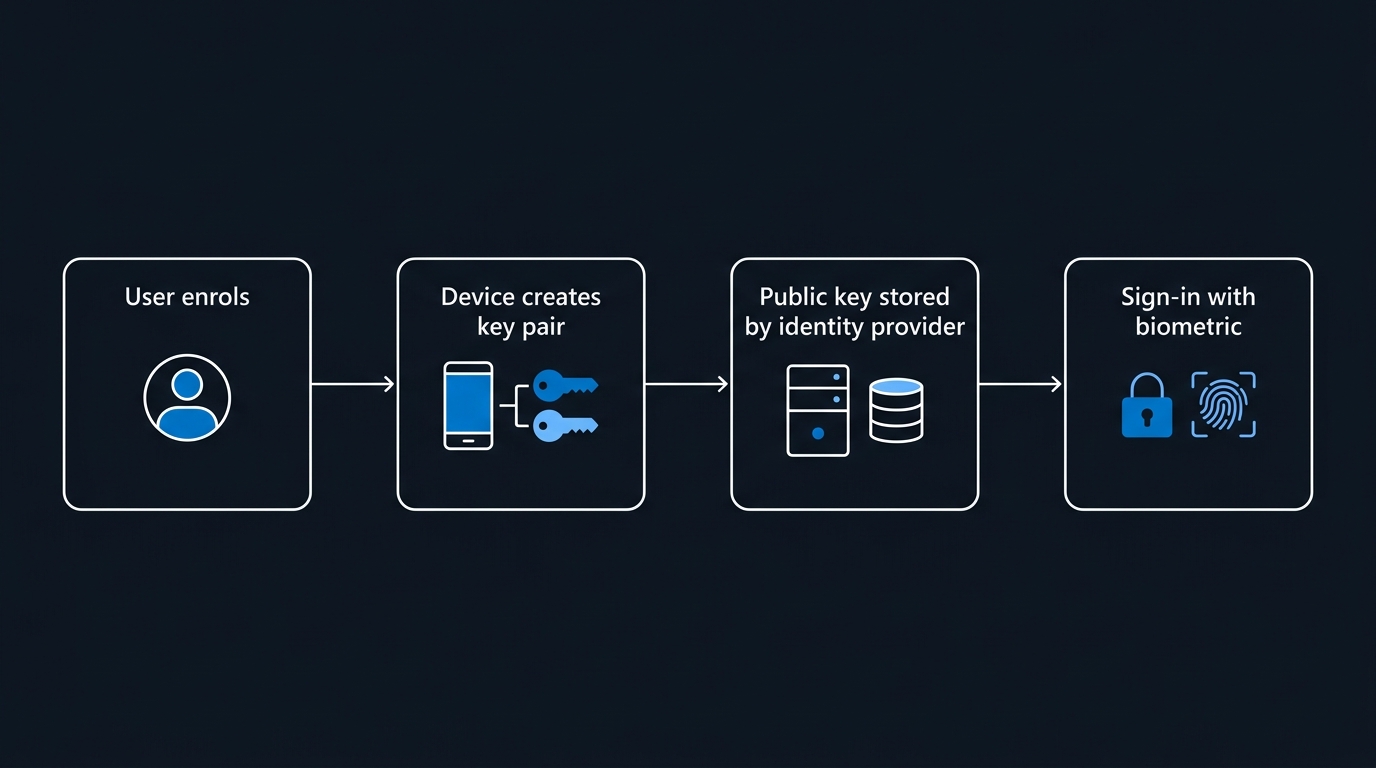 Illustration: Tracking passkey registration trends helps gauge user conversion and spot adoption friction early.