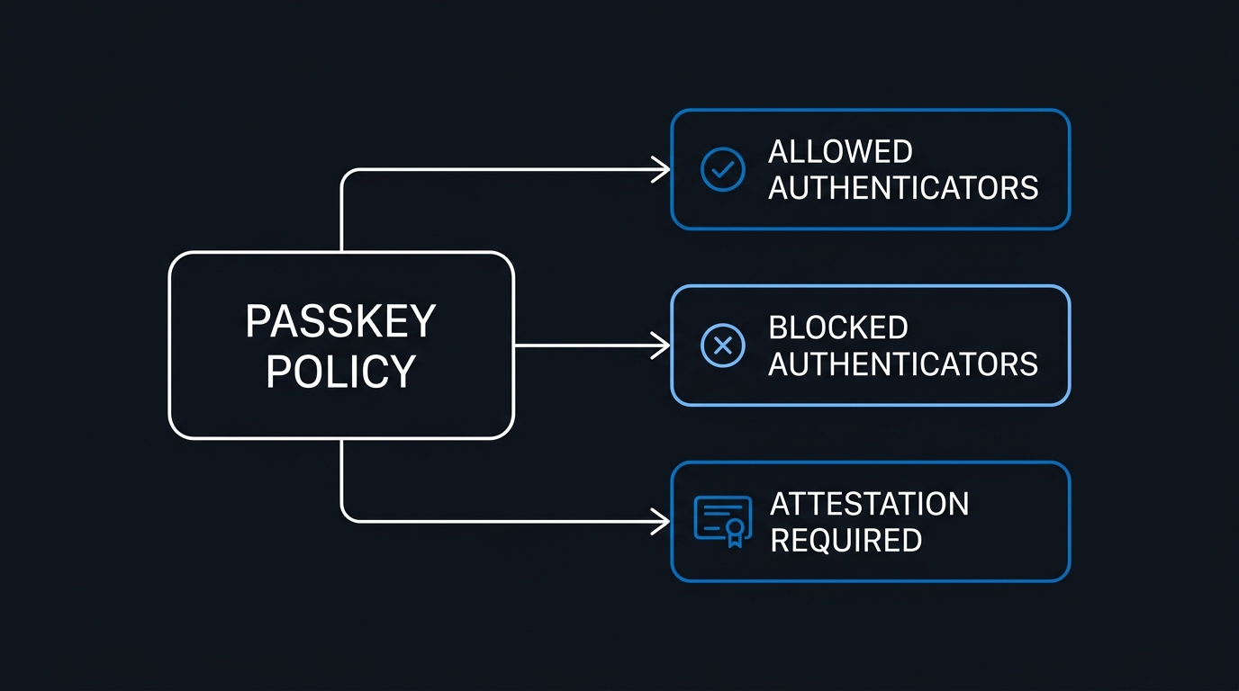 Illustration: Disabling attestation enforcement on synced passkey profiles prevents silent registration failures.